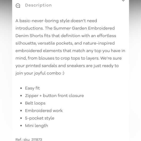 NWT Farm Rio Summer Garden Embroidered Denim Shorts - Picture 7 of 7